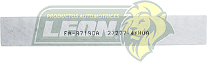 FILTRO DE CABINA CON CARBON TOYOTA 2.4/2.5/3.5L (SIENNA 2.7/3.3/3.5L 04-17)