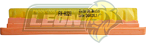 FILTRO AIRE G.M. CLASSIC 4C 2.2L 04-05, MALIBU 4C 2.4L 97-02, PONTIAC GRAND AM 4C 2.2L 02-05, OLDSMOBILE ALERO 4C 2.2L 02-04 (PCA8221, 25161977, WA46035, MA1018, CA8221, GA279, FA-8221, AF-GM8221, LX2940, F-82A21)