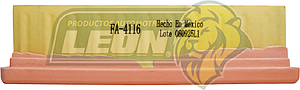 FILTRO AIRE VW DERBY 1.8, 4C 2.0L 02-07, POINTER TRUCK 4C 1.8L 2010, VAN 4C 1.8L 03-09, CADILLAC CTS 8C 5.7L 04-05 (PCA4116, 1L0129620, WA42827, C2813611, CA5377, GAVW212, 1L0129620MF, LX3173, F-41A16)