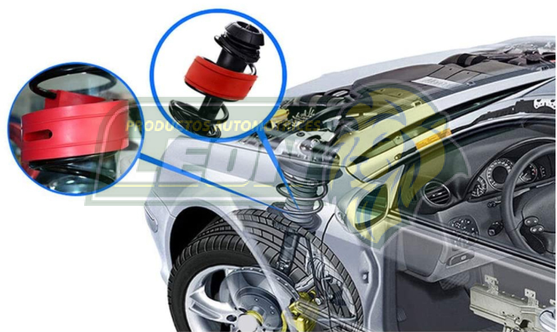 AUMENTO o ESTABILIZADOR DE RESORTE DE SUSPENSION Ø: 6.5” ALT.: 1”  POLIURETANO NEGRO (KIT)