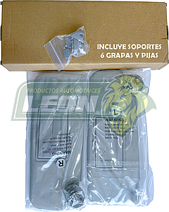 VISERA PARASOL G.M. SPARK 11-14 1.2L, ONIX 21-23 1.0L 1.2L, SONIC 11-17-1.6L, BEAT 18-20 1.2L “CON GRAPAS” (JGO.)