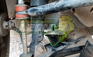 KIT TOPE SUSPENSION HORQUILLA-CHASIS NISSAN PK-UP 93-12 D21, D22 DELANTERO C/TUERCAS DE SEGURIDAD (JGO. c/2 pzas.)