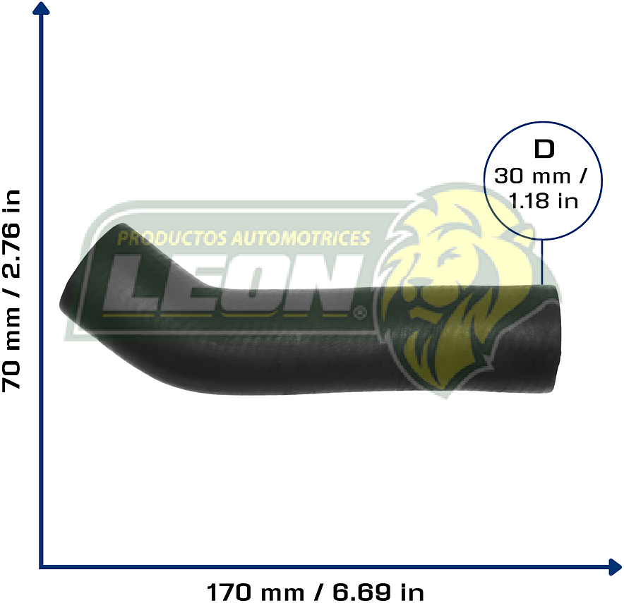 MANGUERA RAD. SUP. TEE A MOTOR VW GOLF A4 1.9L 99-04 T/A (1J0122101D) Ø 31mm, L:60x160 mm, LONGITUD: 300 mm