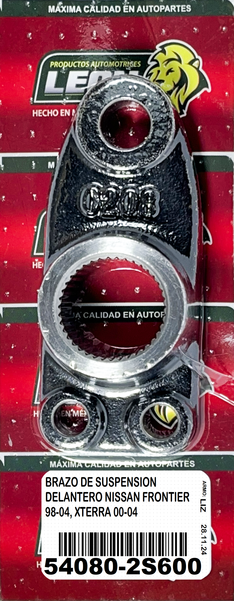 BRAZO DE SUSPENSION DELANTERO NISSAN FRONTIER 98-04, XTERRA 00-04