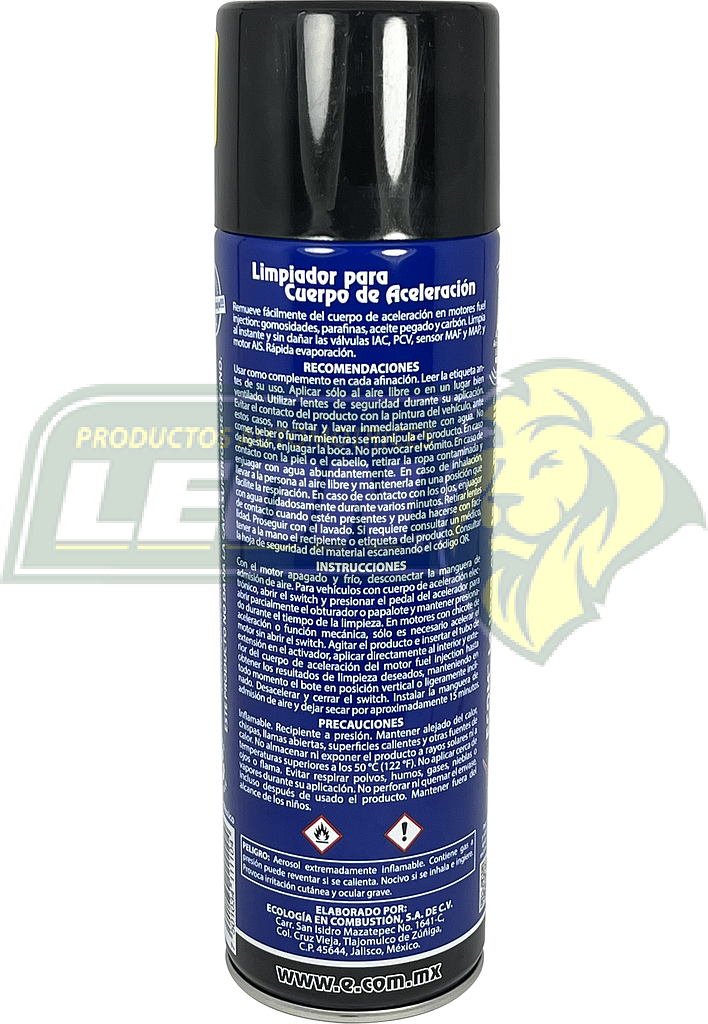 LIMPIADOR DE CUERPO DE ACELERACION 400 gr