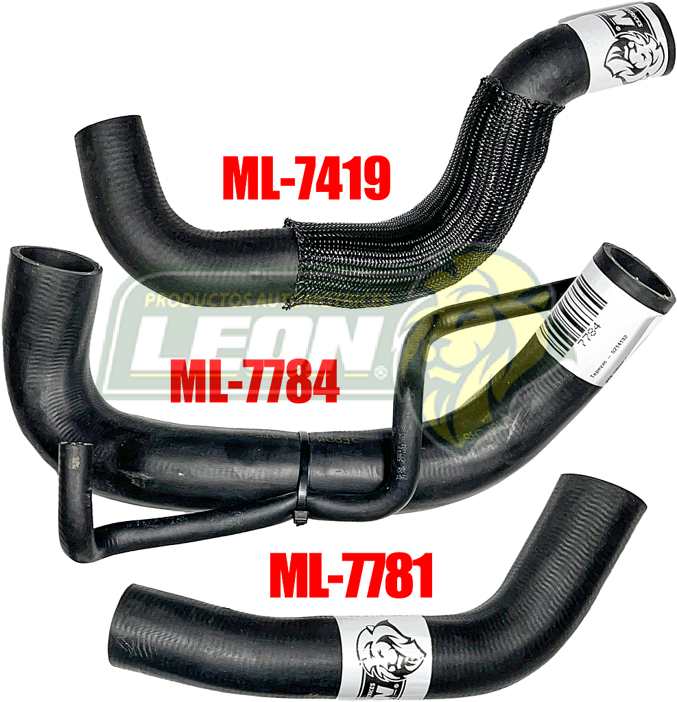 MANGUERAS MOLDEADAS DE ENFRIAMIENTO NISSAN URVAN 2.4L 01-08 (KIT c/3 pzas.) LEÓN