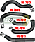 MANGUERAS MOLDEADAS DE ENFRIAMIENTO TOYOTA HIACE 2.7L 06-09 (KIT c/5 pzas.) LEÓN