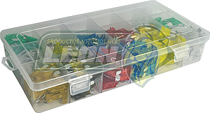 ESTUCHE DE FUSIBLES TIPO CLAVIJA, NORMAL 5, 7.5, 10, 15, 20, 25, 30 // MINI 5, 10, 15, 20, 25, 30 // MICRO 10, 15, 20, 25, 30 (600 pzas)