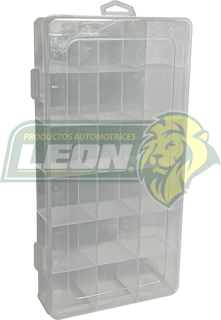 ESTUCHE DE PLASTICO 12x23x4.3 cm (CON 18 ESPACIOS)