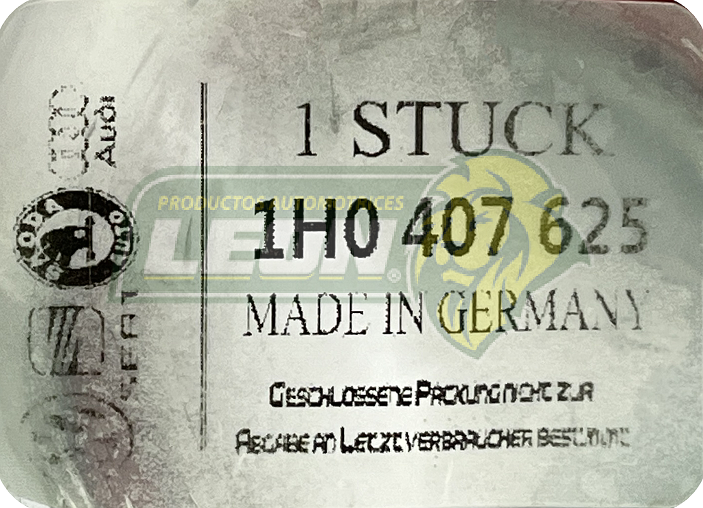 BALERO DOBLE DEL. VW GOLF II 89-92, GOLF III 93-99, JETTA A2 89-92 JETTA A3 93-99, DERBY 95-09 1.8L, SEAT CORDOBA 01-02, IBIZA 01-02 “GRANDE” 40x72x37 mm (311443, 566719, 5U0407625-ABS)