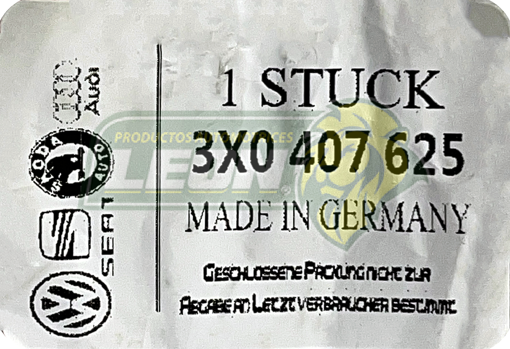 BALERO DOBLE VW POINTER 98-09, CROSSFOX 2007, VENTO, GOL 2009, LUPO 2005 EN ADELANTE, VAN 2003 EN ADELANTE, FORD COURIER 2001 EN ADELANTE, FIESTA 98-10, FOCUS 00-10, IKON 04-07, KA 01-08, G.M. ASTRA S/ABS R.D. 39x72x37 mm (5117890, 542186A, 513113, 3X0407625NSB)