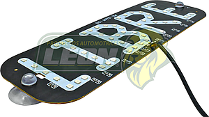 BANDERA LETRERO TAXI 45 LED ROJO C/CHUPON