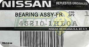 BALERO DOBLE NISSAN MARCH, VERSA, NOTE 4C 1.6L 12-19 R.T. 25x55x48 mm (43210-1HNSN)