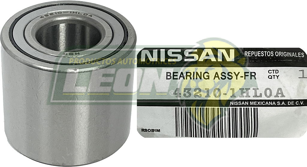 BALERO DOBLE NISSAN MARCH, VERSA, NOTE 4C 1.6L 12-19 R.T. 25x55x48 mm (43210-1HNSN)