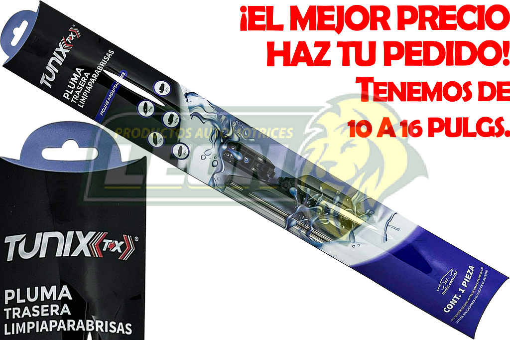 HOJA ó PLUMA LIMPIAPARABRISAS TRASERO 14” (PIEZA) 