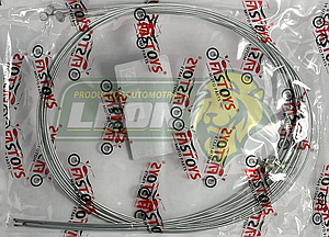 CHICOTE ACELERADOR/CLUTCH MOTOCICLETA UNIVERSAL CON AHORCADOR 2 mts., GR:2 mm