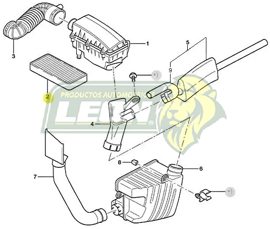 MANGUERA TOMA DE AIRE FORD MONDEO 00-05 1.8L 16V 00-07 (1S719C623AH)