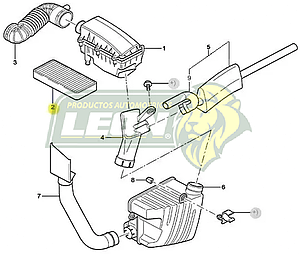 MANGUERA TOMA DE AIRE FORD MONDEO 00-05 1.8L 16V 00-07 (1S719C623AH)