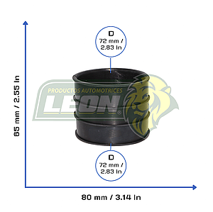 MANGUERA TOMA DE AIRE RESONADOR A MOTOR TOYOTA 4RUNNER L4 2.7L 96-00, TACOMA 2.4L 95-04, 2.7L 95-04 (178820C010, 1788275040)