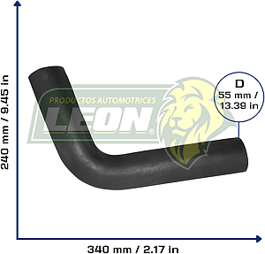 MANGUERA REFRIG. SUP. G.M. W4500 TILTMASTER 94-97, FORD W1000, W9000, WT1000 (C9PJ8260A) Ø: 55 mm