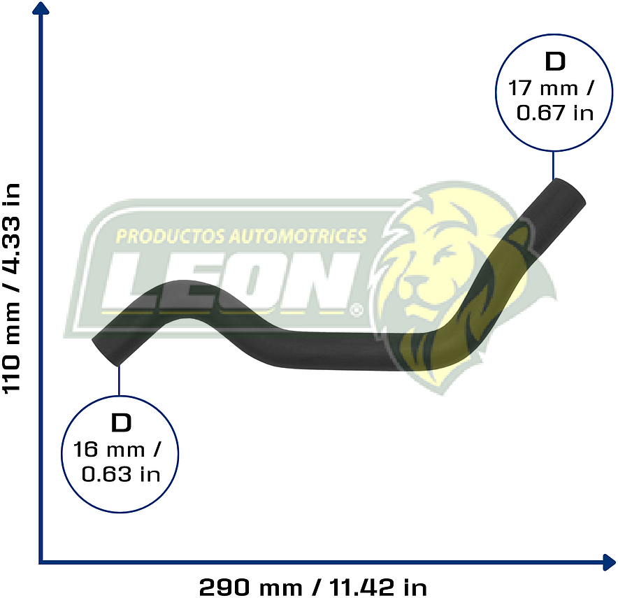 MANGUERA CALEFACCION HONDA FIT L4 1.5L 06-17 (79721SAAG10) Ø: 15x17 mm, L: 100x300 mm, LONGITUD: 340 mm