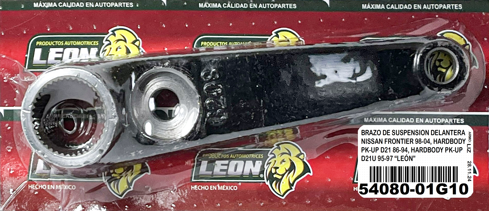 BRAZO DE SUSPENSION DELANTERA NISSAN FRONTIER 98-04, HARDBODY PK-UP D21 86-94, HARDBODY PK-UP D21U 95-97 “LEÓN”