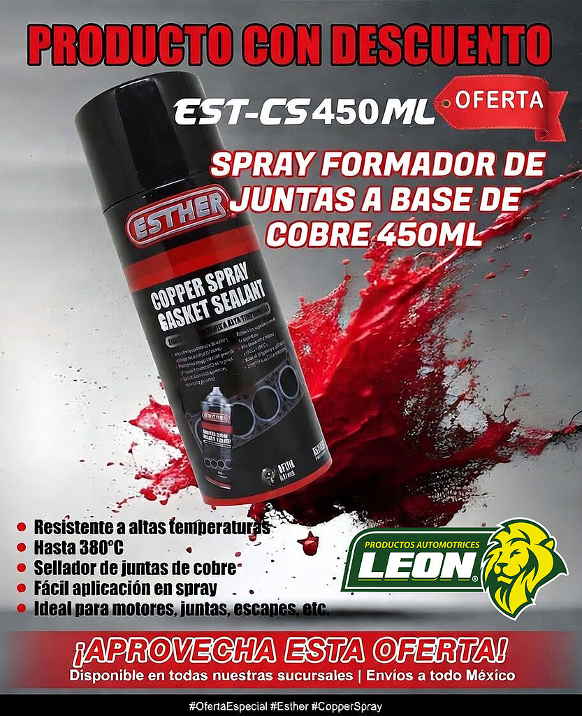SELLADOR FORMADOR DE JUNTAS COBRIZADO SPRAY 450 ml.