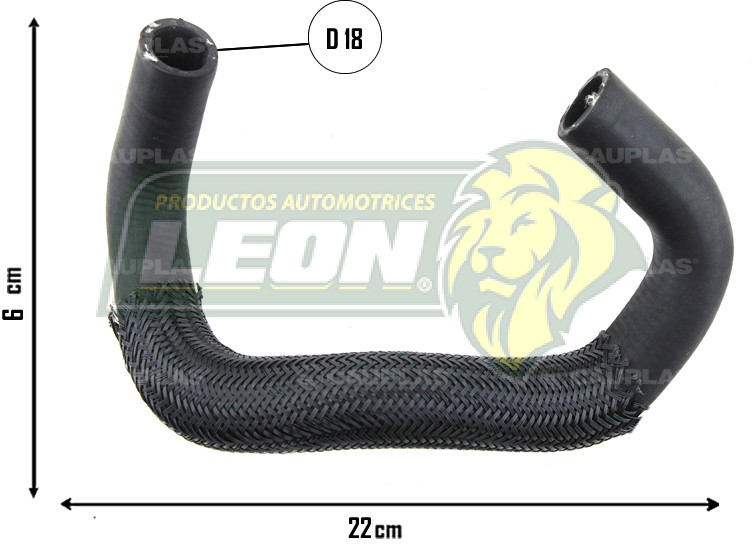 MANGUERA RAD. G.M. ONIX L3 1.0L 21-24 ENTRADA (26300536) Ø: 18 mm, L: 60x220 mm