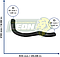 MANGUERA RAD. INF. G.M. P30 V6 4.3L 94-99, GMC P3500 V6 4.3L 94-99 (15972896, 15958019) Ø: 37 mm, L: 210x530 mm, LONGITUD: 710 mm