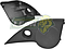 TAPA CUBIERTA INTERIOR ESPEJO LATERAL G.M. CHEVY 1.4, 1.6L 96-03 1.6L NEGRO (JGO. L, R) (90363245, 90363246)