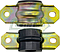 KIT DE ABRAZADERAS Y GOMAS BARRA EST. NISSAN VERSA MEX 12-23, VERSA NOTE USA 14-19, MARCH 11-23, NOTE 14-18, KICKS 20-23 (HULE NEGRO T/O)