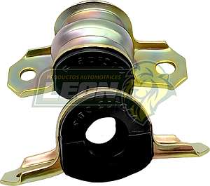 KIT DE ABRAZADERAS Y GOMAS BARRA EST. NISSAN VERSA MEX 12-23, VERSA NOTE USA 14-19, MARCH 11-23, NOTE 14-18, KICKS 20-23 (HULE NEGRO T/O)