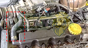 MANGUERA DESCARGA DE GASES VENTEO G.M. CHEVY 1.6L 97-13, CORSA 1.8L 03-08, TORNADO 1.8L 04-12 “SALIDA TAPA PUNTERIA” (93231224)