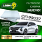 FILTRO CABINA VW SAVEIRO 1.6L 10-24, M. BENZ G500 5.0, 6.0L 03-12, G550 4.0L 09-15, G550 4.0L 09-18, G63 AMG 5.5L 13-18, G65 AMG 6.0L 16-18, SEAT TOLEDO 1.0, 1.2, 1.4, 1.6L, HAVAL JOLION 1.5L 2024 (CFI-99037CA)