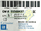VALVULA PCV GM ASTRA 1.8L 2008, AVEO 1.6L 09-11, CRUZE 1.8L 10-18, SONIC 1.6L 1.8L 12-18, TRAX 1.8L13-20 (320-002, 25198656, 55568261, 93746932)