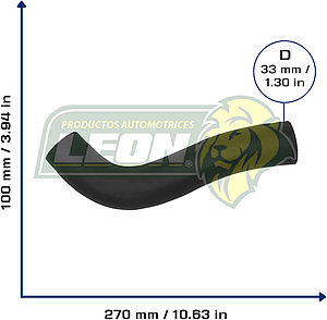 MANGUERA (522337) RAD. INF. TOYOTA HIACE 2.7L 06-17 (CH150112)