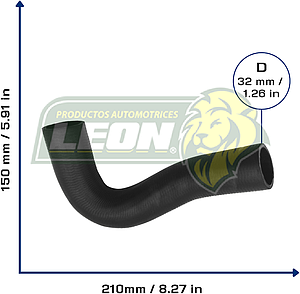 MANGUERA (5213169) RAD. SUP. VERSION LXT G.M. AVEO 1.6L 09-17, PONTIAC G3 1.6L 07-09 (KMA3003, 21531, 96807000, 96182269)