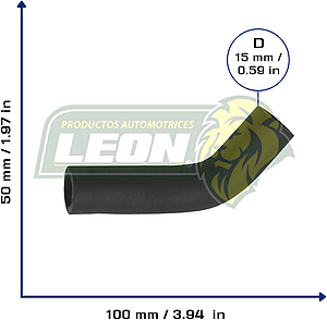 MANGUERA CALEFACCION NISSAN PK-UP D21 94-13, ESTAQUITAS 1.8L 97-98 (70045, 14056F4000)