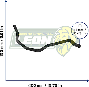 MANGUERA REFRIGERACION SALIDA INF. DE HOUSING A CALEFACTOR NISSAN TIIDA 1.8L 07-17
