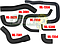 MANGUERAS MOLDEADAS DE ENFRIAMIENTO NISSAN D21 3.0L 90-96 (KIT c/7 pzas.) LEÓN
