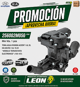 TOMA AGUA HYUNDAI ACCENT 1.6L 20, KIA SELTOS 1.6L 19-24 “MODULO TERMOSTATO ELECTRONICO” (100-167)