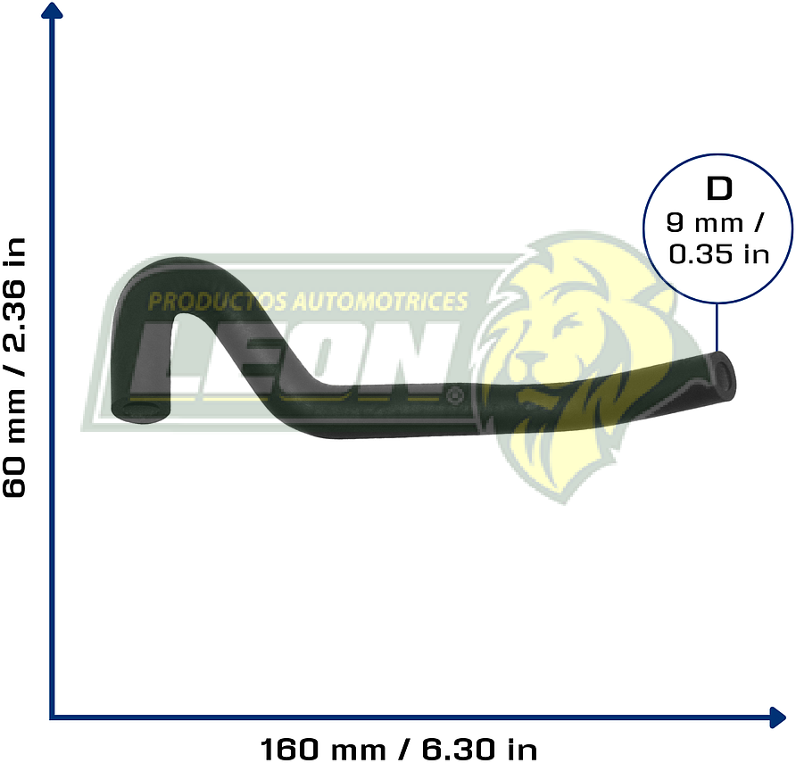 MANGUERA REFRIGERACION VW AMAROK 2.0L 11-17 (2H0122447G) TUBO A TOMA Ø: 7x9 mm, L: 70x150 mm, LONGITUD: 230 mm