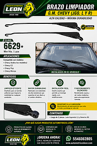 BRAZO LIMPIADOR G.M. CHEVY (JGO. L Y R)