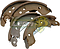 BALATA FRENO TAMBOR R.T. NISSAN MARCH 1.6L 12-26, MICRA 1.4, 1.6L 05-07, NOTE 1.6L 14-19, V-DRIVE 1.6L 20-26, VERSA 1.6, 1.8L 12-19 (S1020) DYNAMIK
