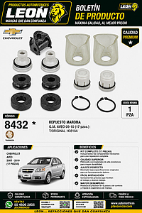 REPUESTO MAROMA G.M. AVEO 05-10 (17 pzas.) T/ORIGINAL HO810A