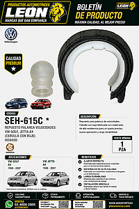 REPUESTO PALANCA VEL. VW GOLF, JETTA A4 (CEBOLLA CON BUJE) HO949D