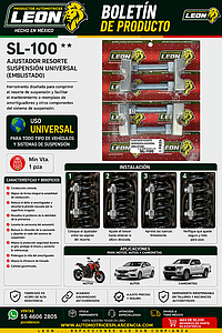 AJUSTADOR RESORTE SUSPENSION UNIVERSAL (EMBLISTADO)