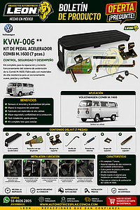 KIT DE PEDAL ACELERADOR COMBI M.1600 (7 pzas.)