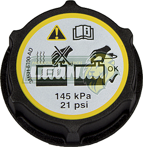 TAPON DEPOSITO ANTICONGELANTE FORD FIESTA 1.6 11-19, FOCUS EUROPEO 1.6, 1.8L 12-18, TRANSIT 3.7L 10-19, BRONCO SPORT L3 .5L 21-23, ECO SPORT L4 2.0L 18-22, ESCAPE L4 1.5L 17-19, ESCAPE L4 2.0L 17-19, 2.5L 17-19, FIGO 1.5L 19-22, RANGER 2.5L 11-20, TRANSIT COURIER 1.0L 21-23 145 Kpa. 21 psi. (7E88100, 7E88080, 7K218DG, 981535B, 780806C, 768080A, 7K218BB, DG9Z8100A, DG938101AA, 130-004) QUEZADA