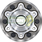 MAZA TOYOTA HIACE 06-19 SIN ABS 4x2 COMPLETA (INCLUYE 6 BIRLOS1, TUERCA, 1 SEGURO) Ø DEL EJE 54 mm DELANTERA (MTKW54, 43560)